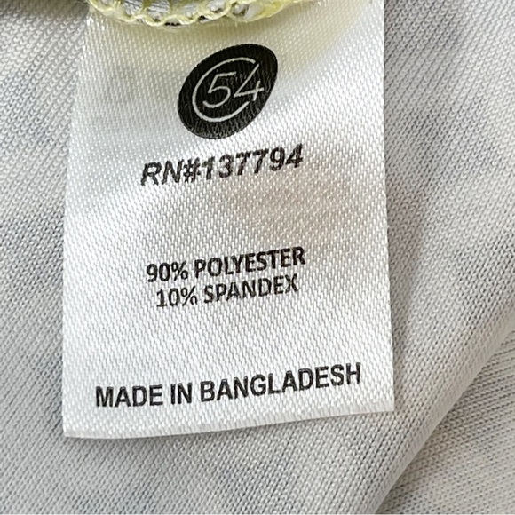 CHASE 54 Men’s Yellow Brown Geometric Print Golf Polo Quick Dry Short Slv Sz XL - Picture 7 of 8